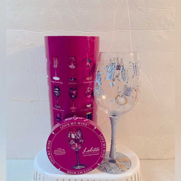 Lolita “Girls Best Friend” Wine Glass - Picture 2 of 7